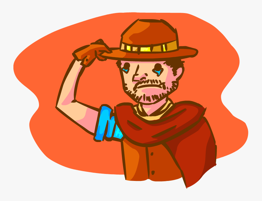 Transparent Sadness Clipart - Sad Cowboy Cartoon, HD Png Download