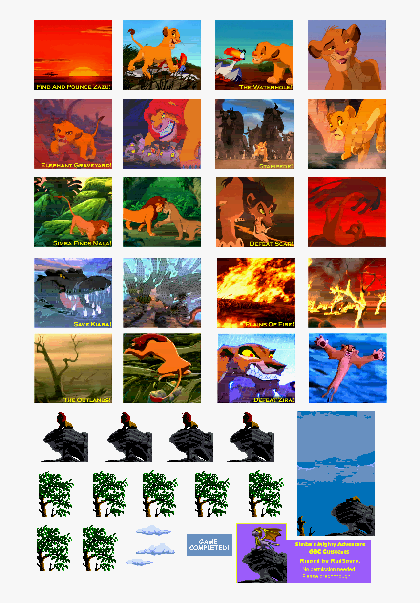 Lion King Simba S Mighty Adventure Gbc , Png Download - Lion King Simba's Mighty Adventure Gbc, Transparent Png