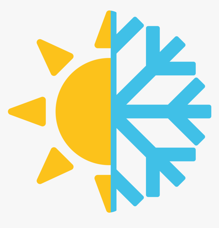 Snowflake Symbol Computer Icons - Hot And Cold Icon, HD Png Download