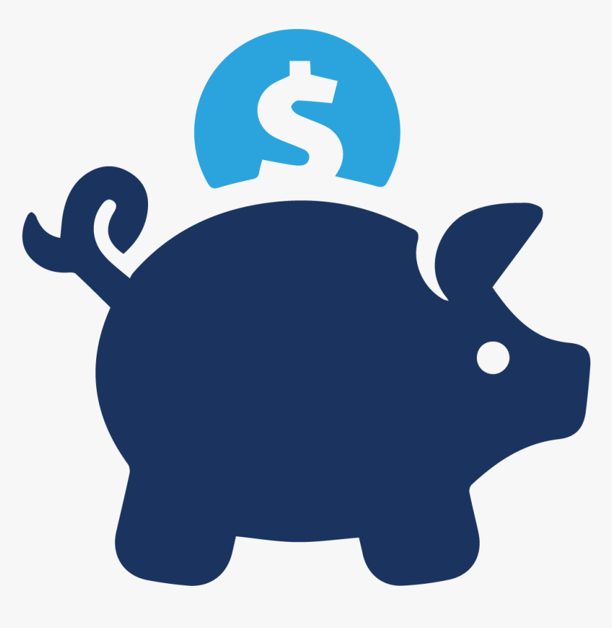 Piggy Bank Icon Png - Transparent Background Piggy Bank Icon Png, Png Download