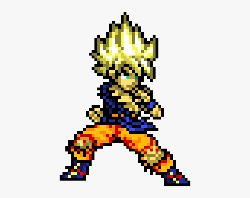 Goku Black Pixel Art, HD Png Download