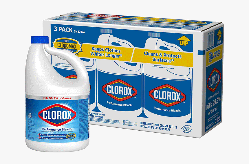 Clorox Performance Bleach 121 Oz 3 Ct, HD Png Download
