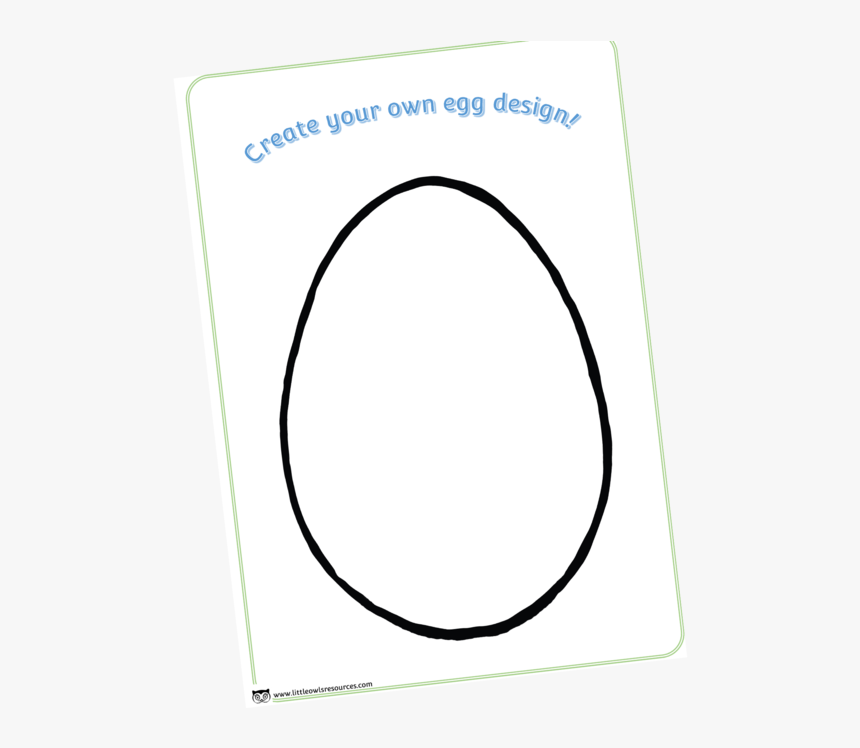 Design Your Own Egg Activity Template - Circle, HD Png Download
