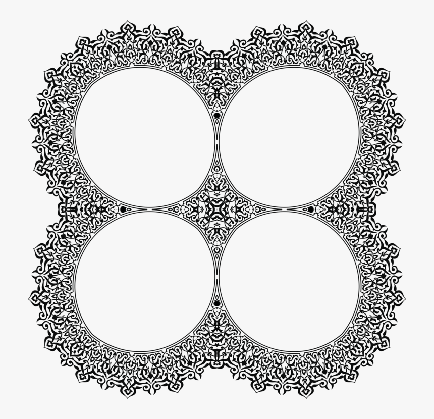 Symmetry,monochrome Photography,body Jewelry - Arabesque 3e, HD Png Download