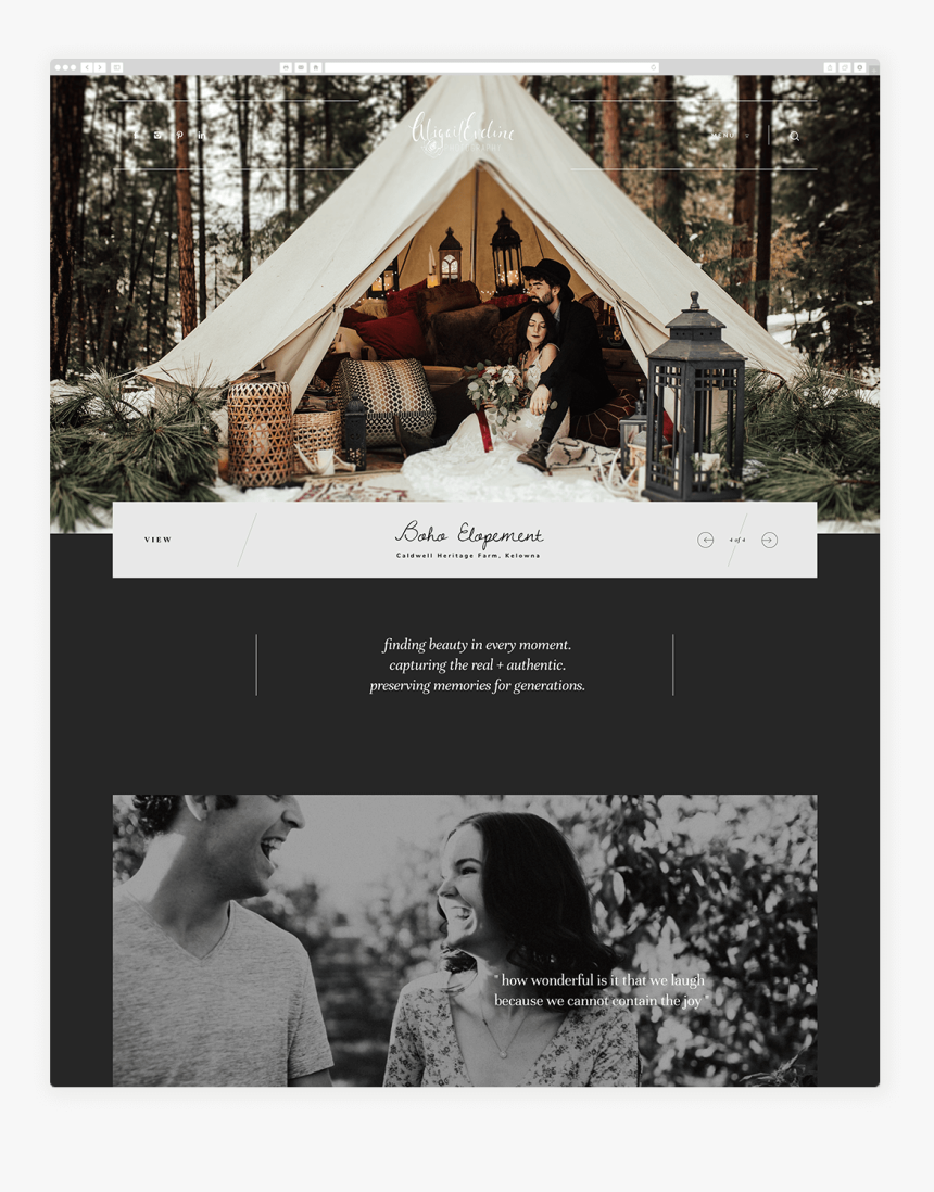 Abigail Eveline Photography, Dark Website Design, Photography - Photograph, HD Png Download