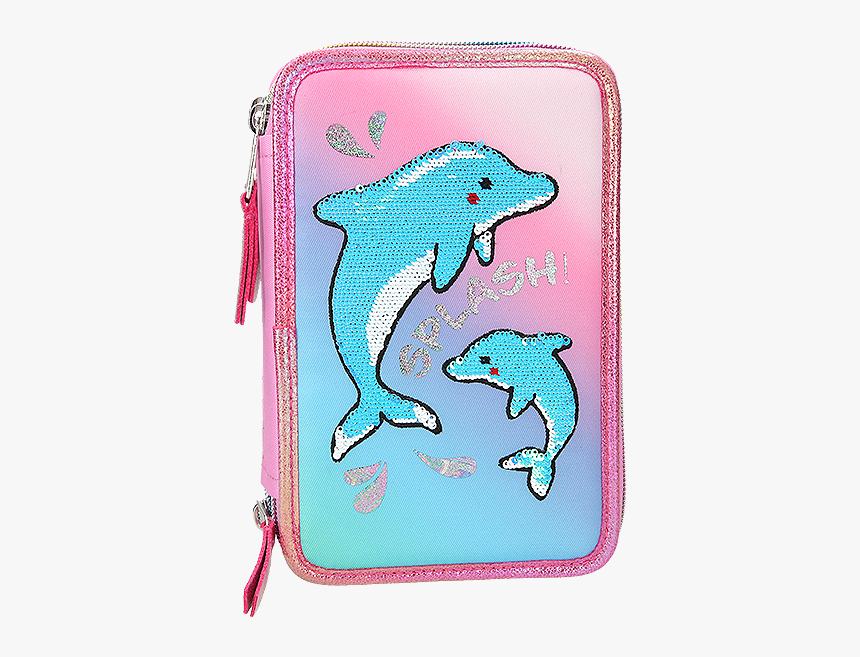 Federtasche 3 Fach Delfin, HD Png Download