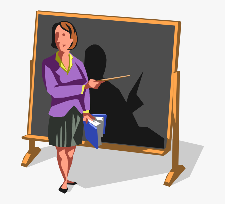Vector Illustration Of Businesswoman Professor, Teacher, - Clipart Of Teachers, HD Png Download
