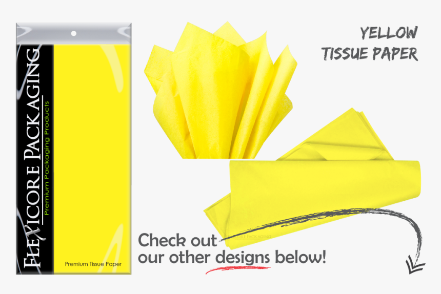 Light Yellow Bright Solid Gift Wrap Paper Tissue Sheets - Origami Paper, HD Png Download
