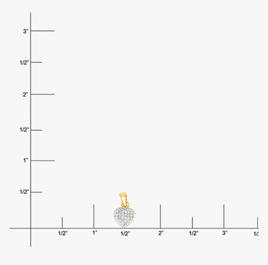10k Yellow Gold Love Heart Pendant - Parallel, HD Png Download
