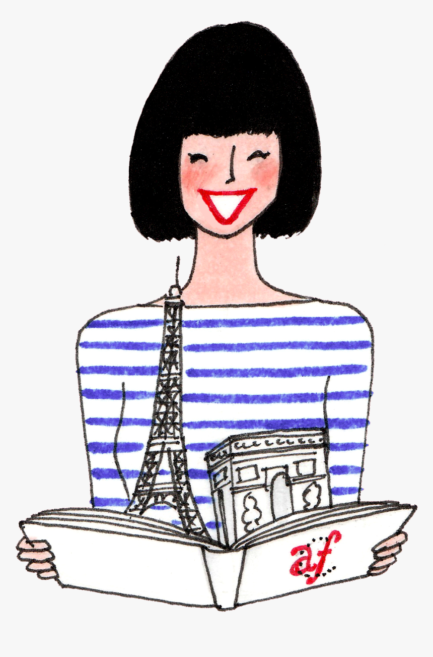 French Clipart Francais - French Woman Png, Transparent Png