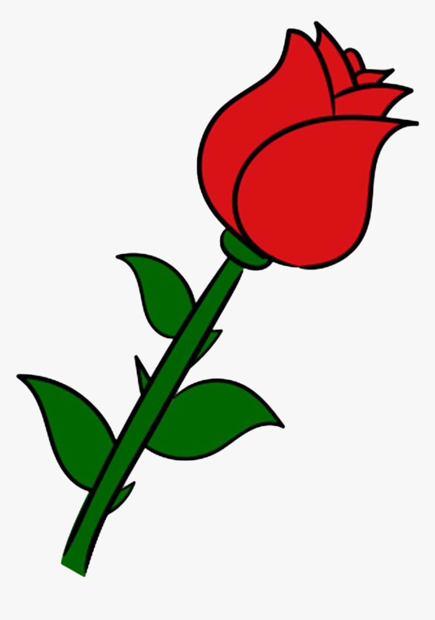 Step How To Draw A Rose, HD Png Download