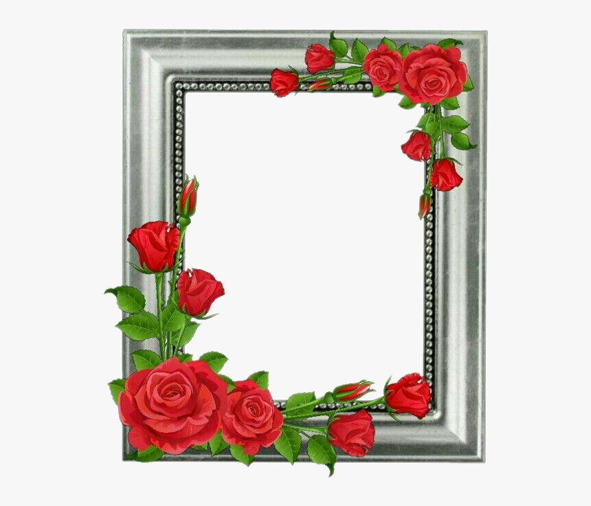 #moldura Com Flores#adesivo #picsart #princesa #desenho - Wedding Anniversary Images Download, HD Png Download