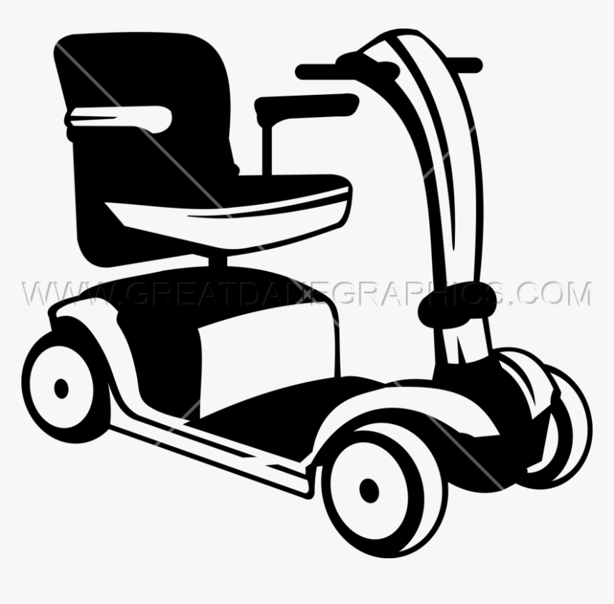 Adult Scooter Clipart Jpg Freeuse Stock Adult Electric - Clip Art Mobility Scooter Cartoons, HD Png Download