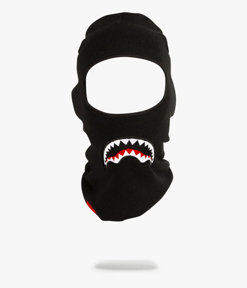 Sprayground Shark Ski Mask Ski Mask 
 
 Data Image - Black Transparent Ski Mask, HD Png Download