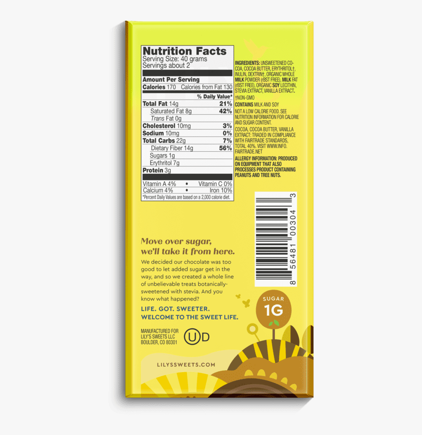 Lily's Salted Caramel Milk Chocolate, HD Png Download