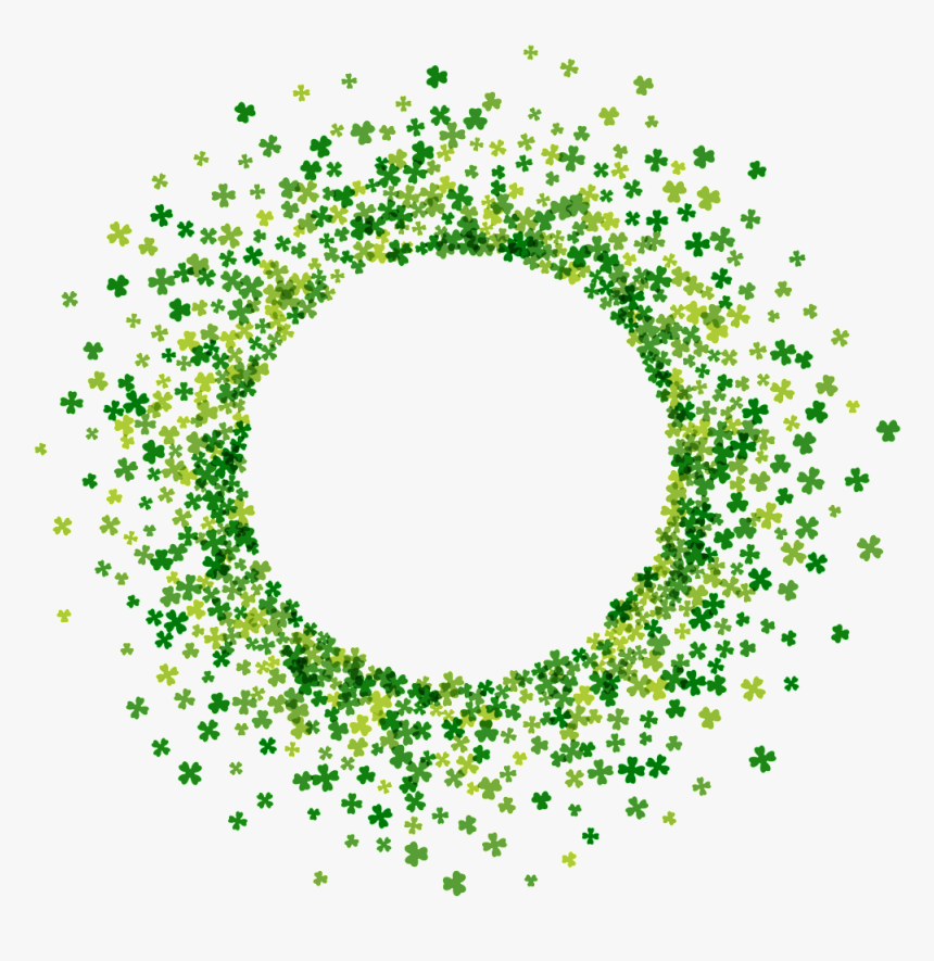 Verde Bosque Visto Pintada A Mano Garland Elementos - Illustration, HD Png Download