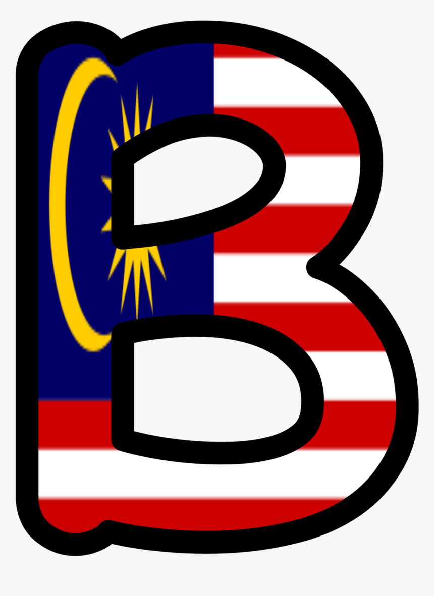 Malaysia Flag S Alphabet Font, HD Png Download