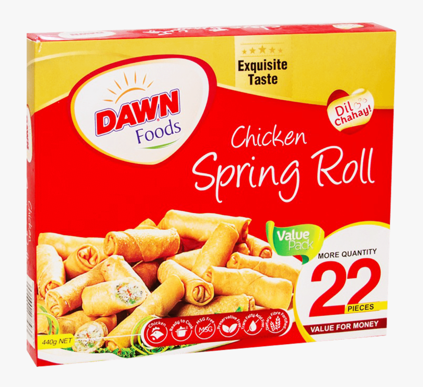 Alfatah Frozen Food Dawn Chicken Spring Roll 22 Pcs - Dawn Bread, HD Png Download