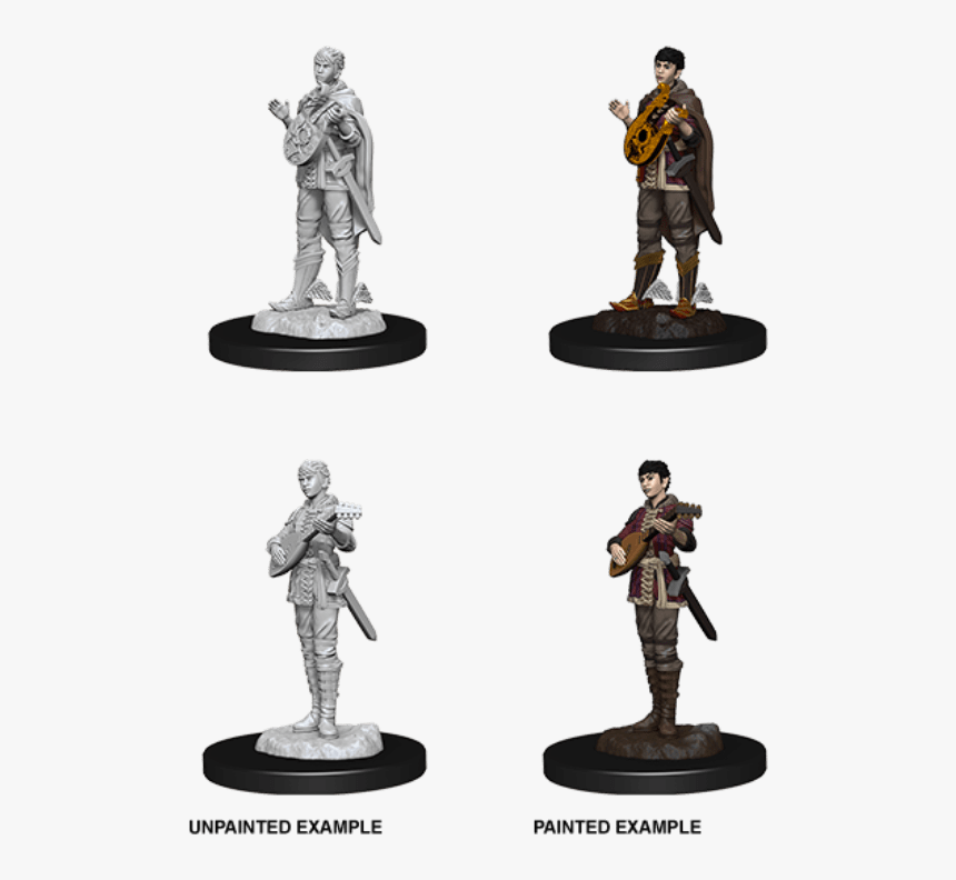 Male Half Elf Bard Miniature, HD Png Download