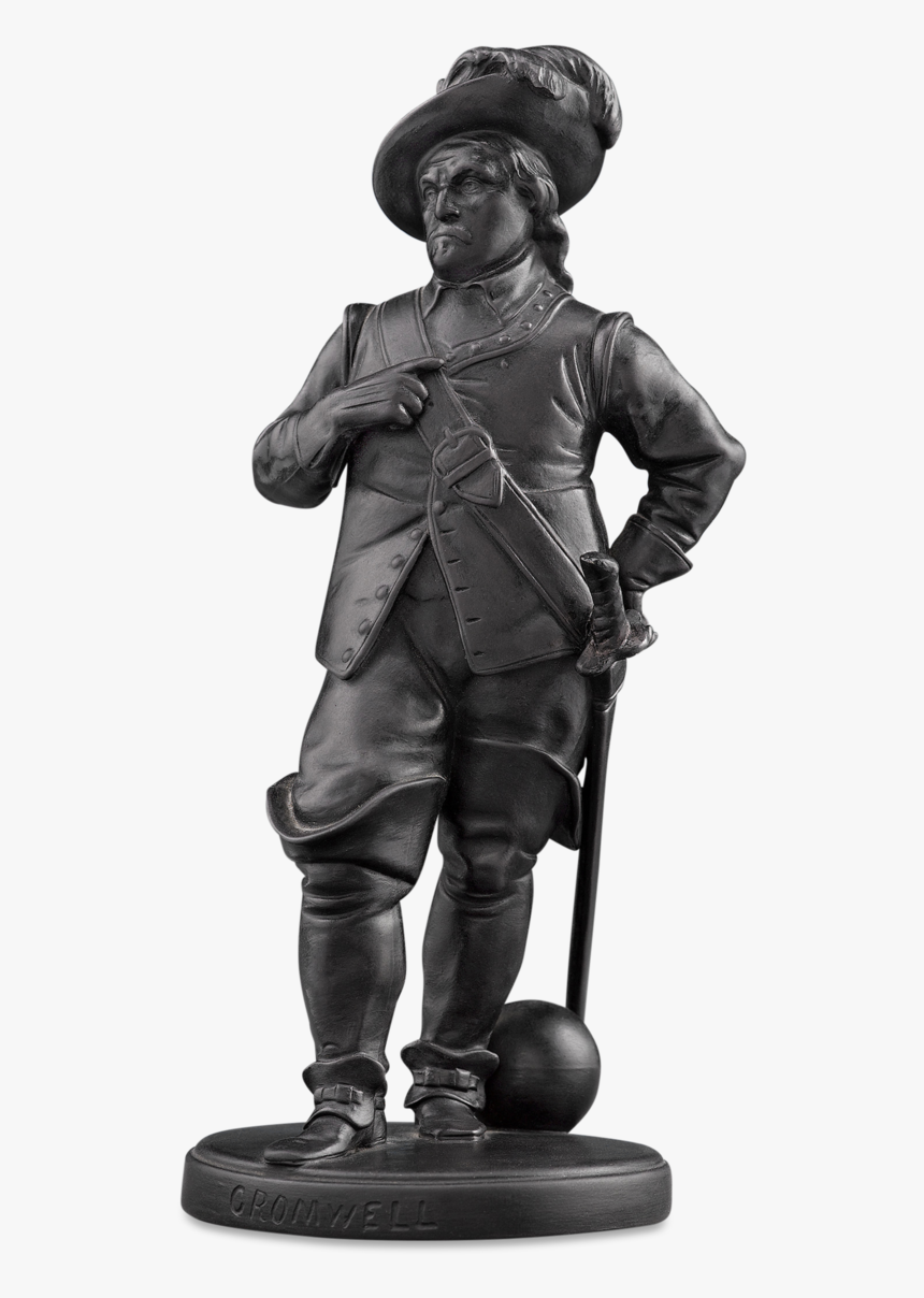 Wedgwood Black Basalt Statue Of Oliver Cromwell - Bronze Sculpture, HD Png Download