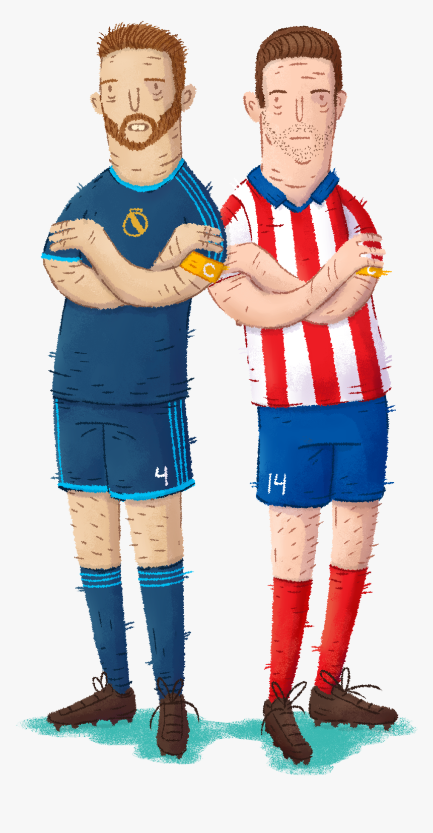 Sergio Ramos, Real Madrid Gabi, Atletico Madrid - Kick Up A Soccer Ball, HD Png Download