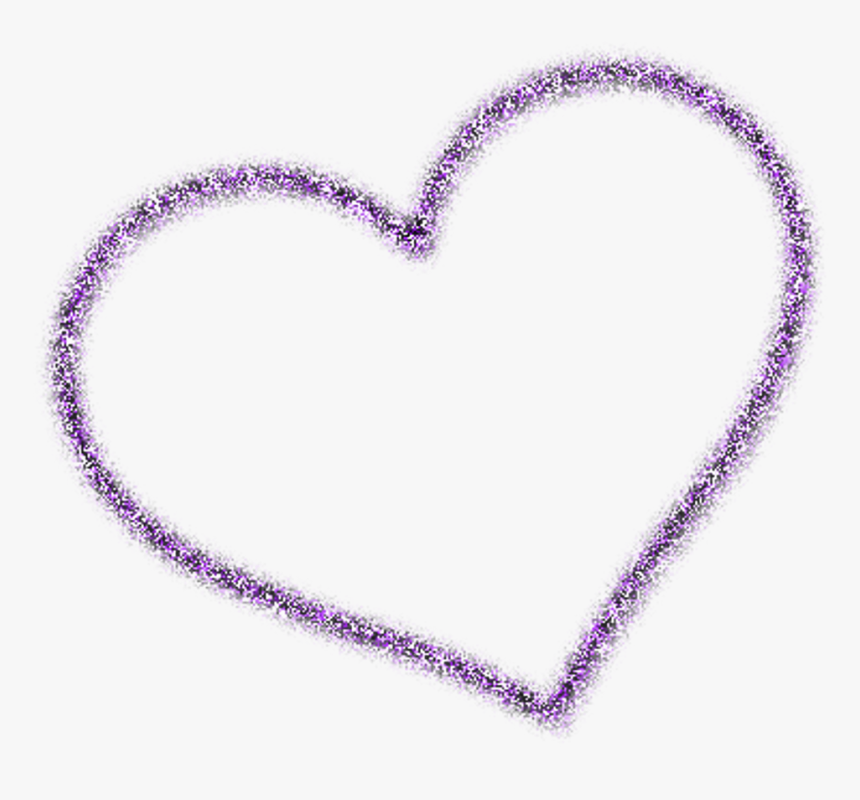 Purple Glitter By Carlyflower - Sparkle Glitter Heart Png, Transparent Png