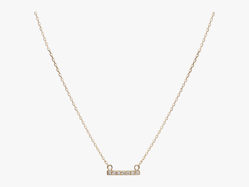 Midi Diamond Bar Pendant - Necklace, HD Png Download