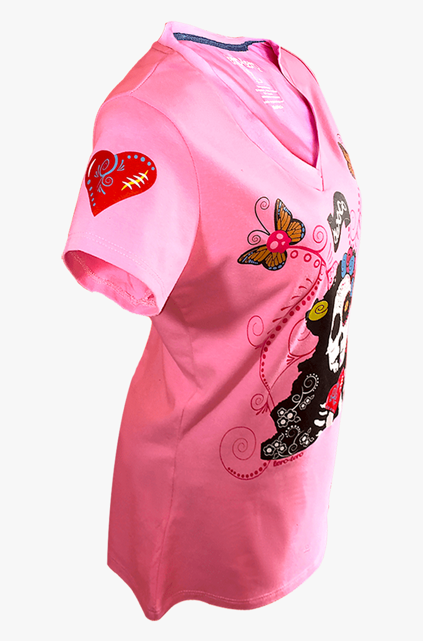 Imagen De Lado Izquierdo De Una Playera En Color Rosa - Backpack, HD Png Download
