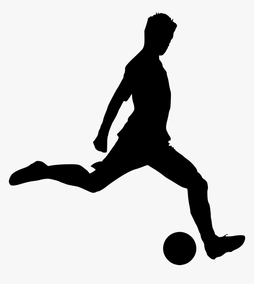 Football Soccer Silhouette 8, HD Png Download
