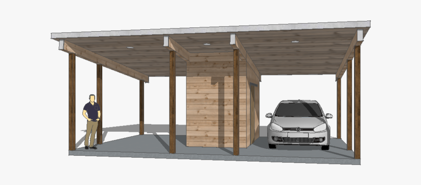 Two Car Carport - Pergola, HD Png Download