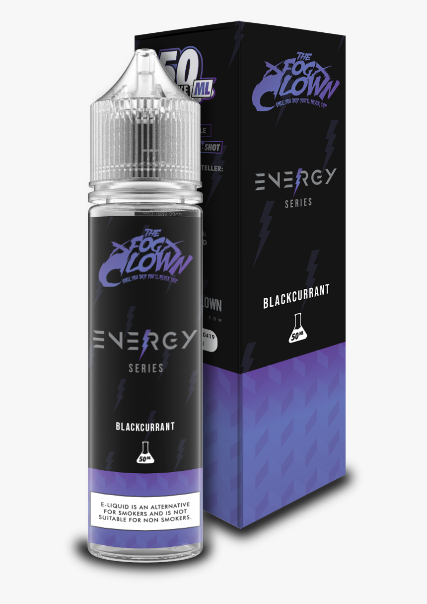Energy Series Blackcurrant By The Fog Clown - Electronic Cigarette, HD Png Download
