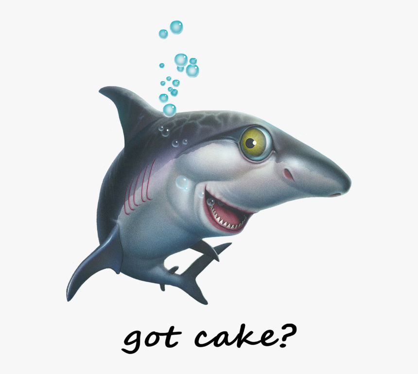 Collection Of Free Sharks Drawing Underwater - Friendly Shark Cartoon, HD Png Download