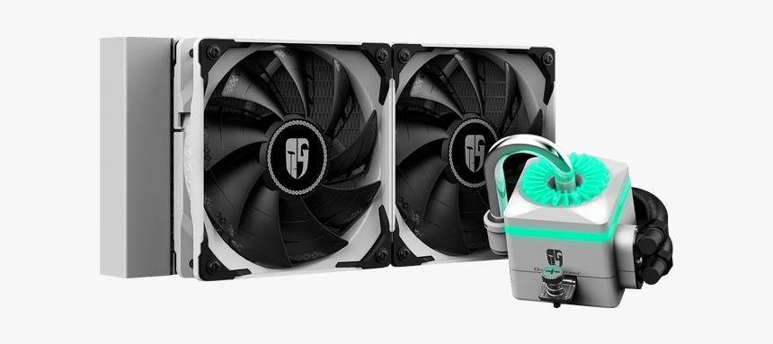 Captain 240x White, Rgb Led, 240mm Radiator, 250w Tdp, - Deepcool Castle 240ex White, HD Png Download