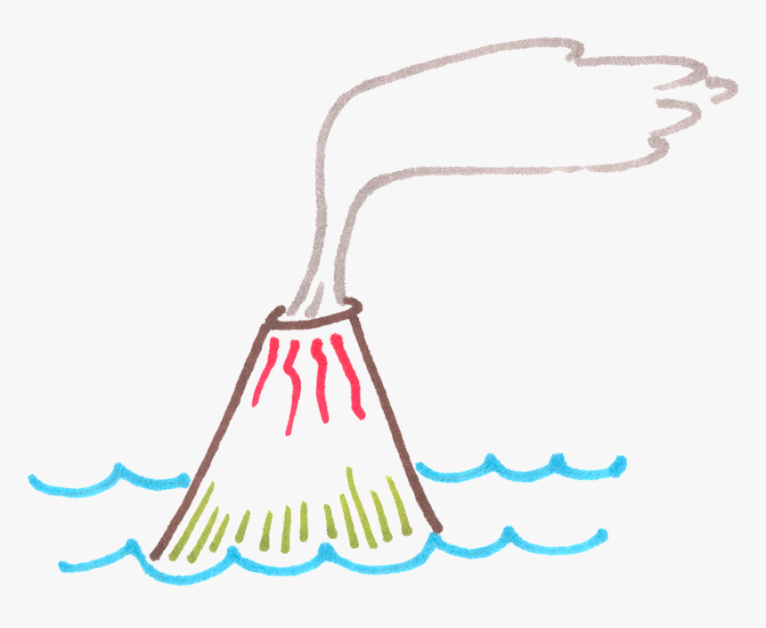 Cartoon Volcano, HD Png Download