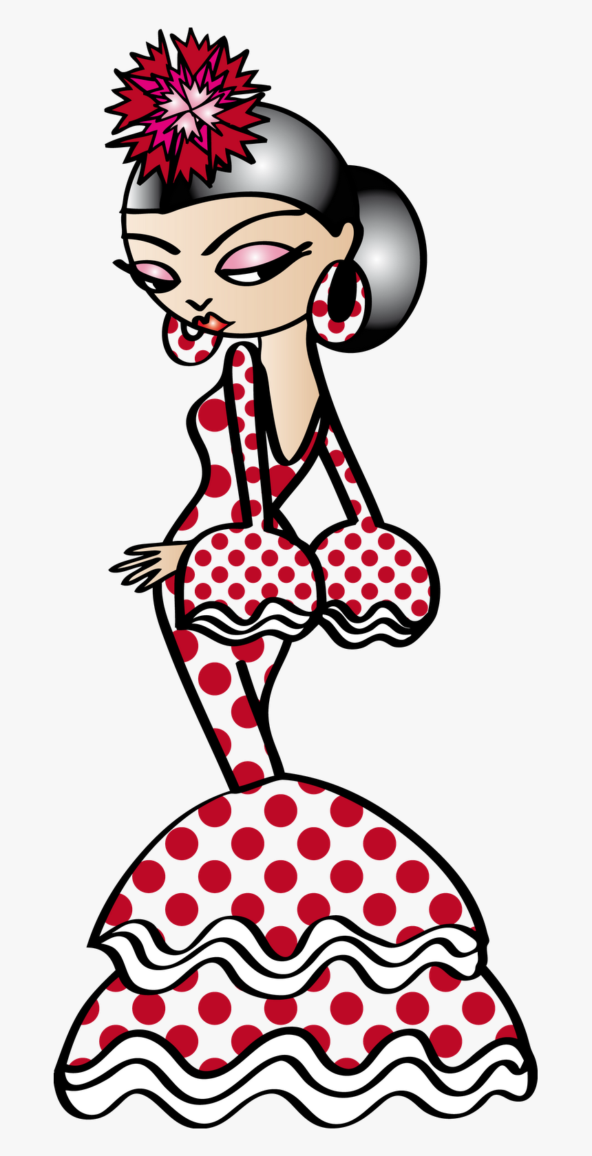 Nuevo Dise O De - Dibujos De Flamencas, HD Png Download