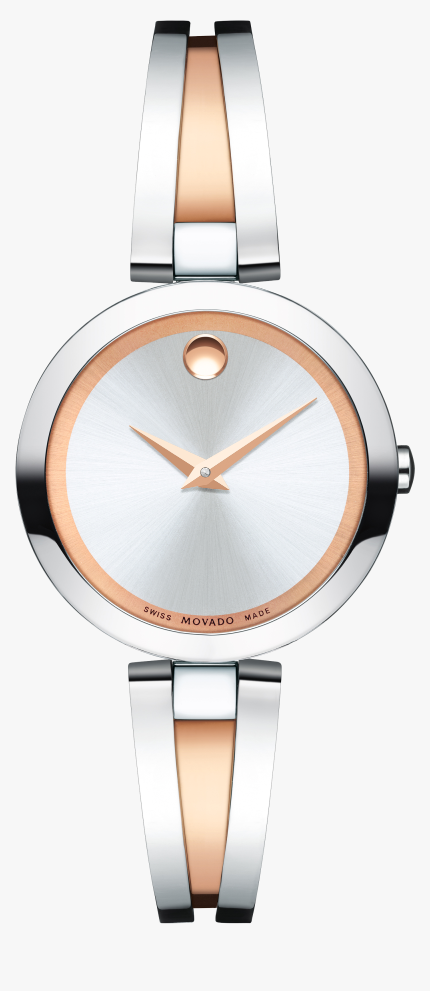 Aleena - Movado Two Tone Bangle, HD Png Download