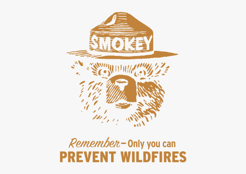 Smokey The Bear Is On His Watch - Smokey The Bear Stencil, HD Png Download