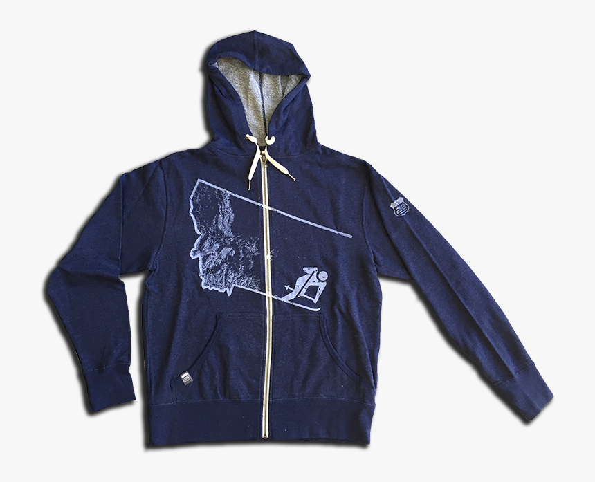 Skimt Hoodie Blue Front - Hoodie, HD Png Download