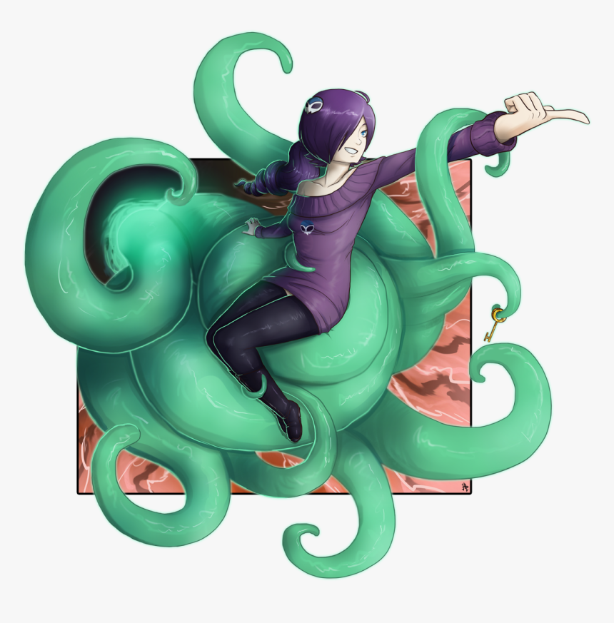 аниме щупальца. арт фиолетовый осьминог. девушка с щупальцами. язык тентакля. ктулху щупальца щупальца.