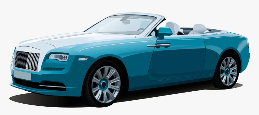Car Illustration Slides - Rolls-royce Phantom Drophead Coupé, HD Png Download
