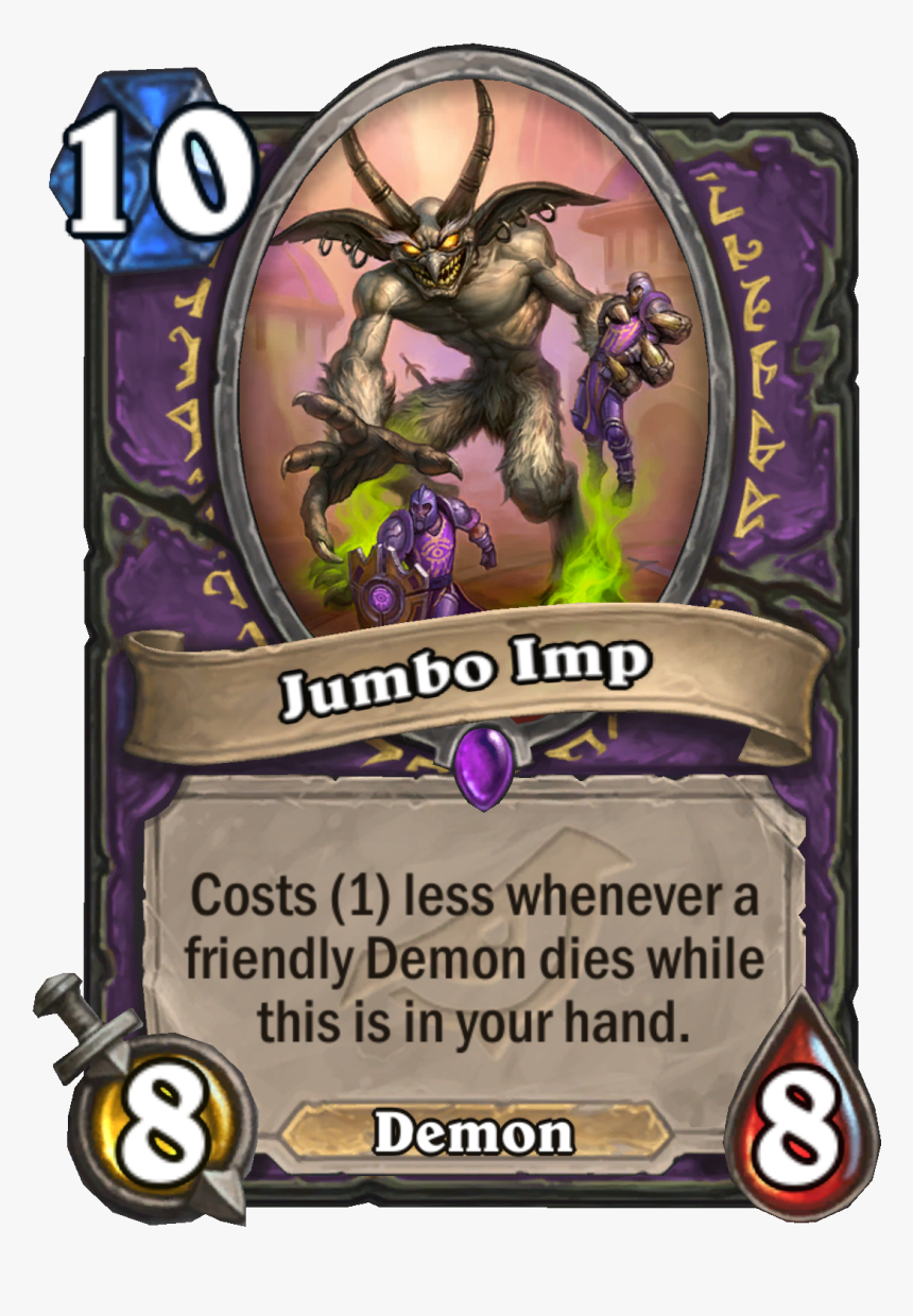 Jumbo Imp Hearthstone Rise Of Shadows Card Reveal Live - Hearthstone Witchwood Hunter Legendary, HD Png Download