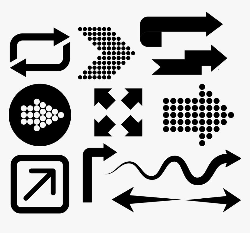 Dotted Arrows, HD Png Download