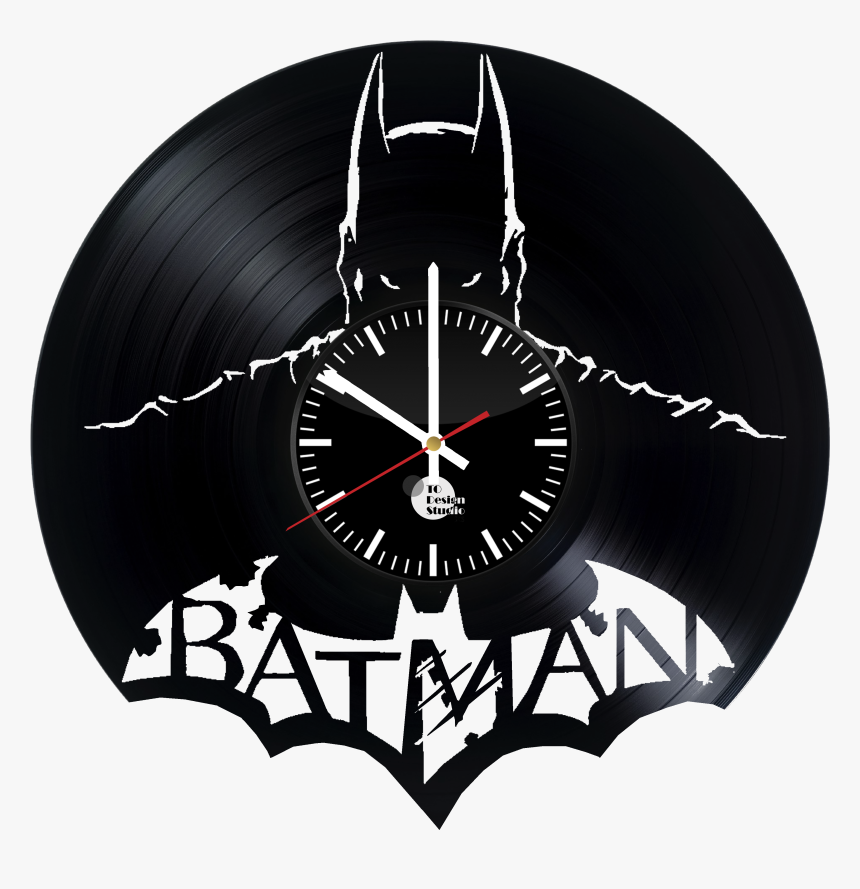 Batman Handmade Vinyl Record Wall Clock Fan Gift Big - Chronometer Watch, HD Png Download