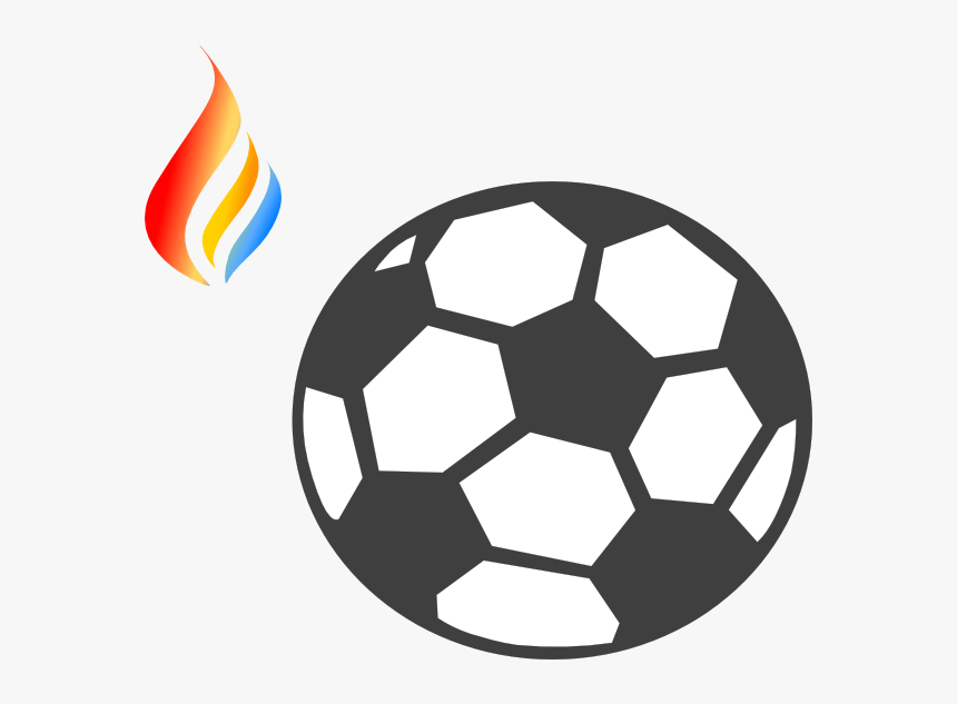 Maron Flame Logo 8 Svg Clip Arts - Blue Soccer Ball Clipart, HD Png Download