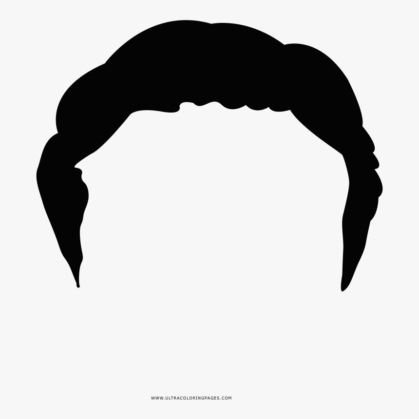 Hair Coloring Page - Illustration, HD Png Download