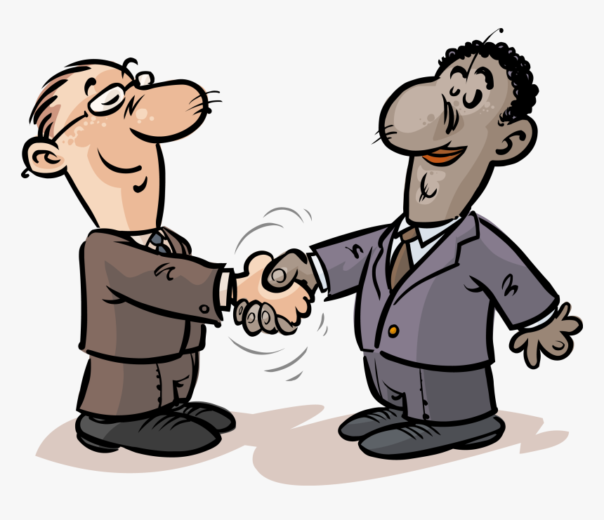 Transparent Handshake Clipart Png - Cartoon Handshake, Png Download