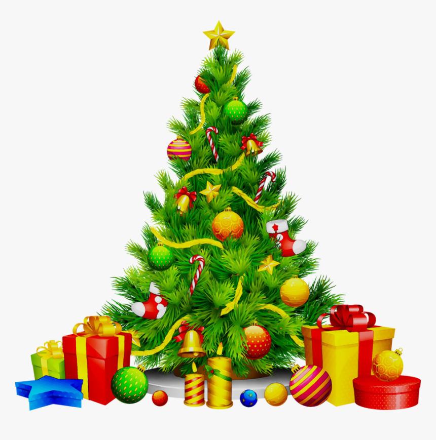 Christmas Tree Cartoon Clipart Christmas Tree Christmas - Christmas Tree Clipart Hd, HD Png Download