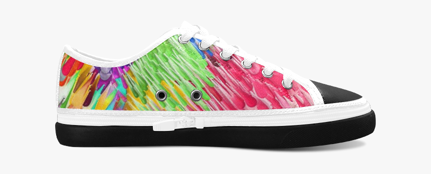 Paint Splashes By Artdream Women S Canvas Zipper Shoes - Skate Shoe, HD Png Download