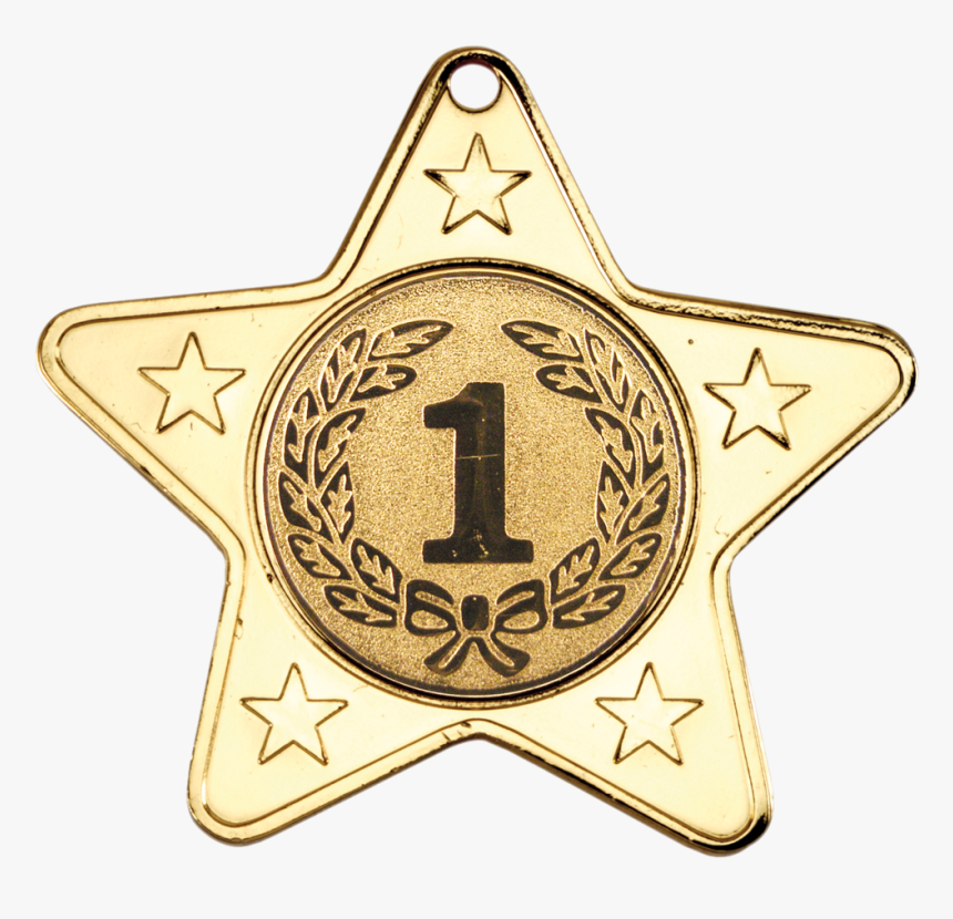 Gold 50mm Star Shaped Medal - Star Shaped Medal, HD Png Download