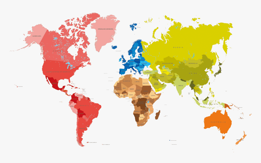 World Map Vector Russia, HD Png Download